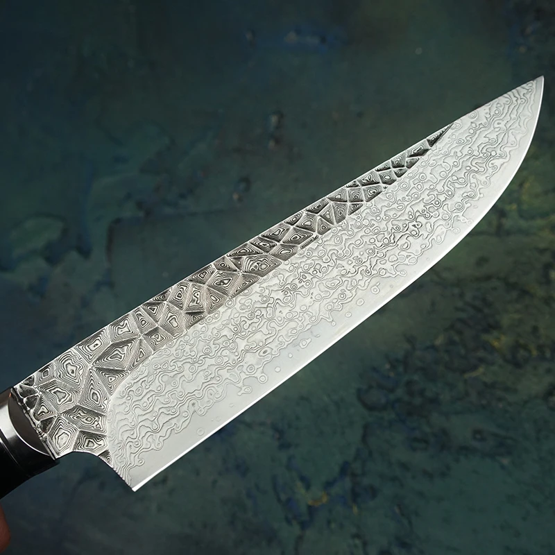 FZIZUO 6 8 дюймов Дамасская сталь VG10 шеф повара нож в японском стиле Gyuto кухонные