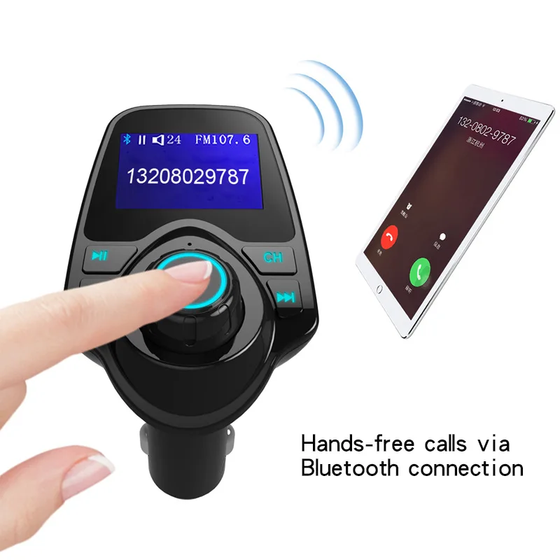 Автомобильный Bluetooth fm-передатчик MP3 плеер аудио Радио адаптер громкой