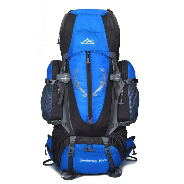 Blue Большой 85L уличный рюкзак для путешествий, многоцелевой рюкзак для альпинизма, походные рюкзаки большой емкости, рюкзаки для кемпинга, спортивные сумки - Цвет: Blue