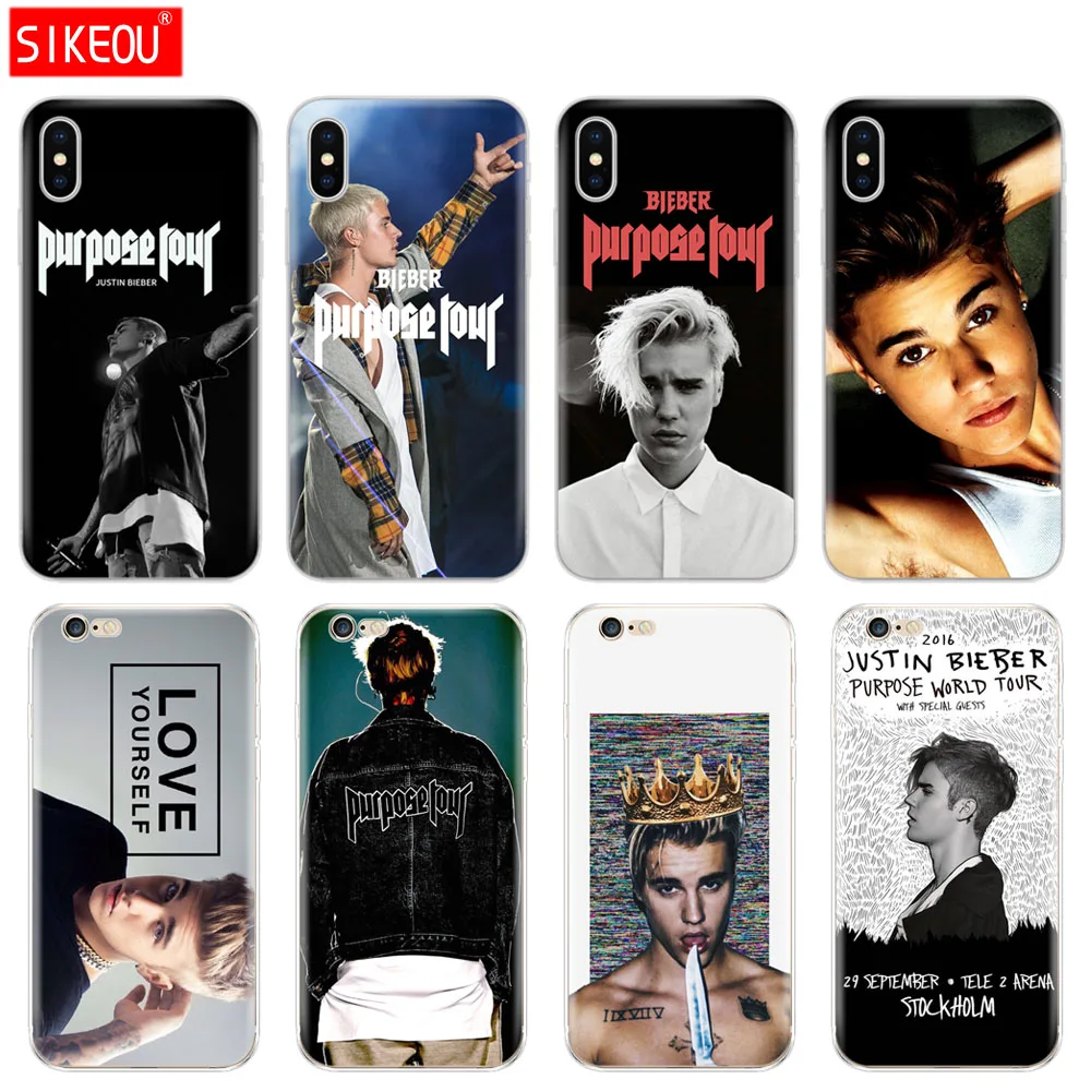 Силиконовый чехол для Iphone 6X8 7 6s 5 5S SE Plus 10 XR XS Max Джастин Бибер | Чехлы