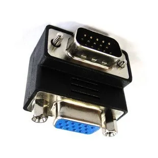1 пара 90 градусов вверх под углом + 270 Подпушка угол 15pin HD VGA SVGA мужчин и женщин