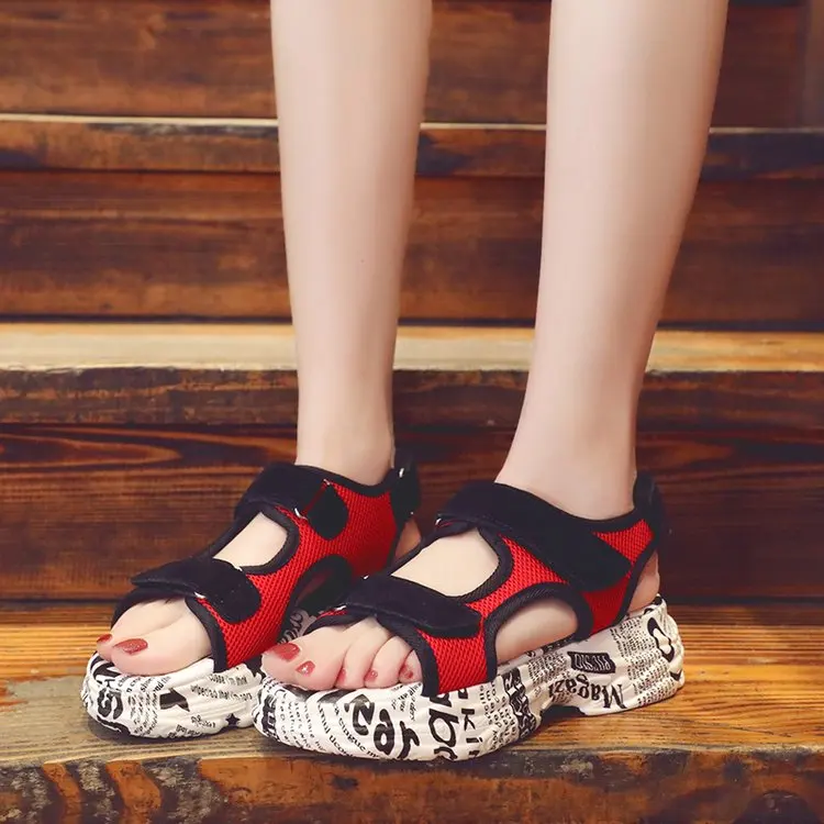 Fujin Sandalias De Verano Para Mujer; летний стиль; Роскошная обувь из светоотражающей ткани; Прямая поставка; женские повседневные сандалии