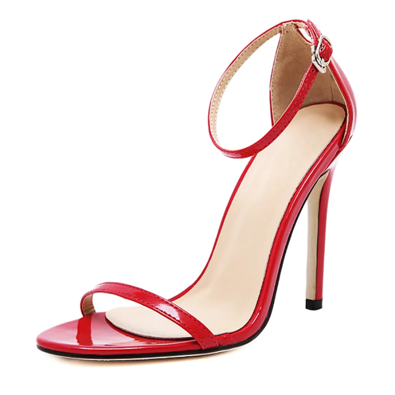 Женские босоножки из лакированной кожи на высоком каблуке|heel sandals|high heel sandalssandal pump