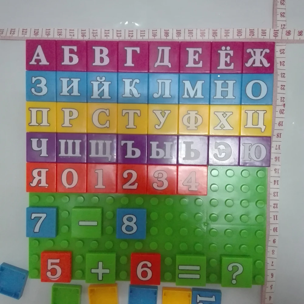 64 шт./компл. Унисекс Мини-пазл развивающая игрушка с алфавитом 33 шт. русскими буквами и 23 шт. цифры присоски игрушки для детей