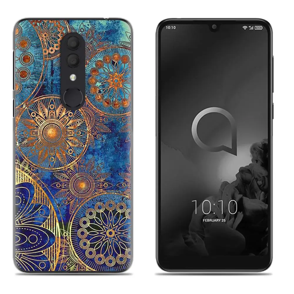 2 Ударопрочная задняя крышка для телефона Alcatel 3()/5053 классный модный дизайн мягкий чехол цветной окрашенный ТПУ силиконовый чехол - Цвет: 2