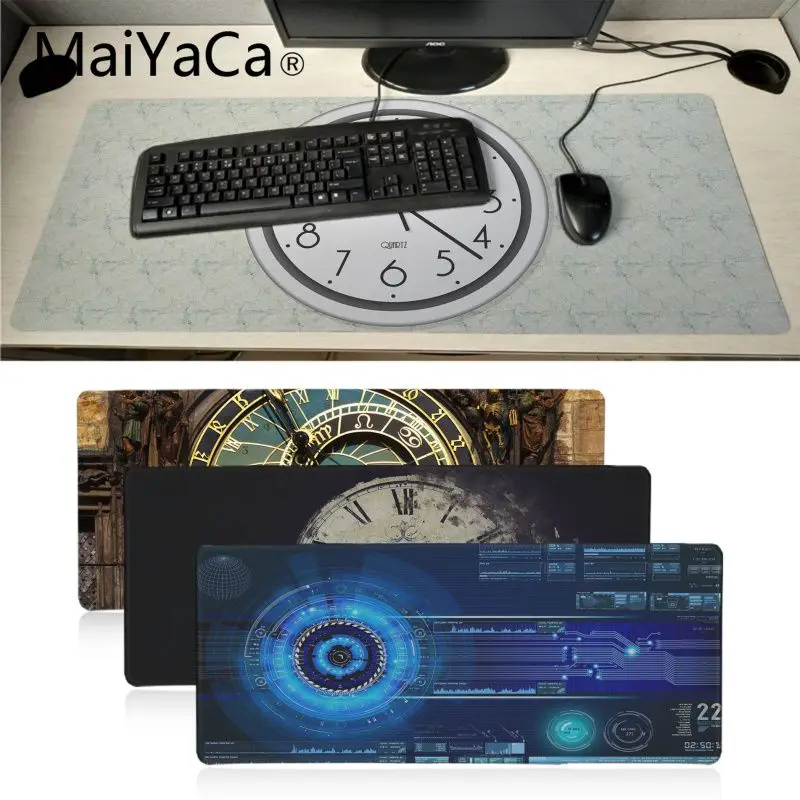 Maiyaca Лидер продаж 3d часы Live резиновая мышь прочный Настольный коврик для мыши
