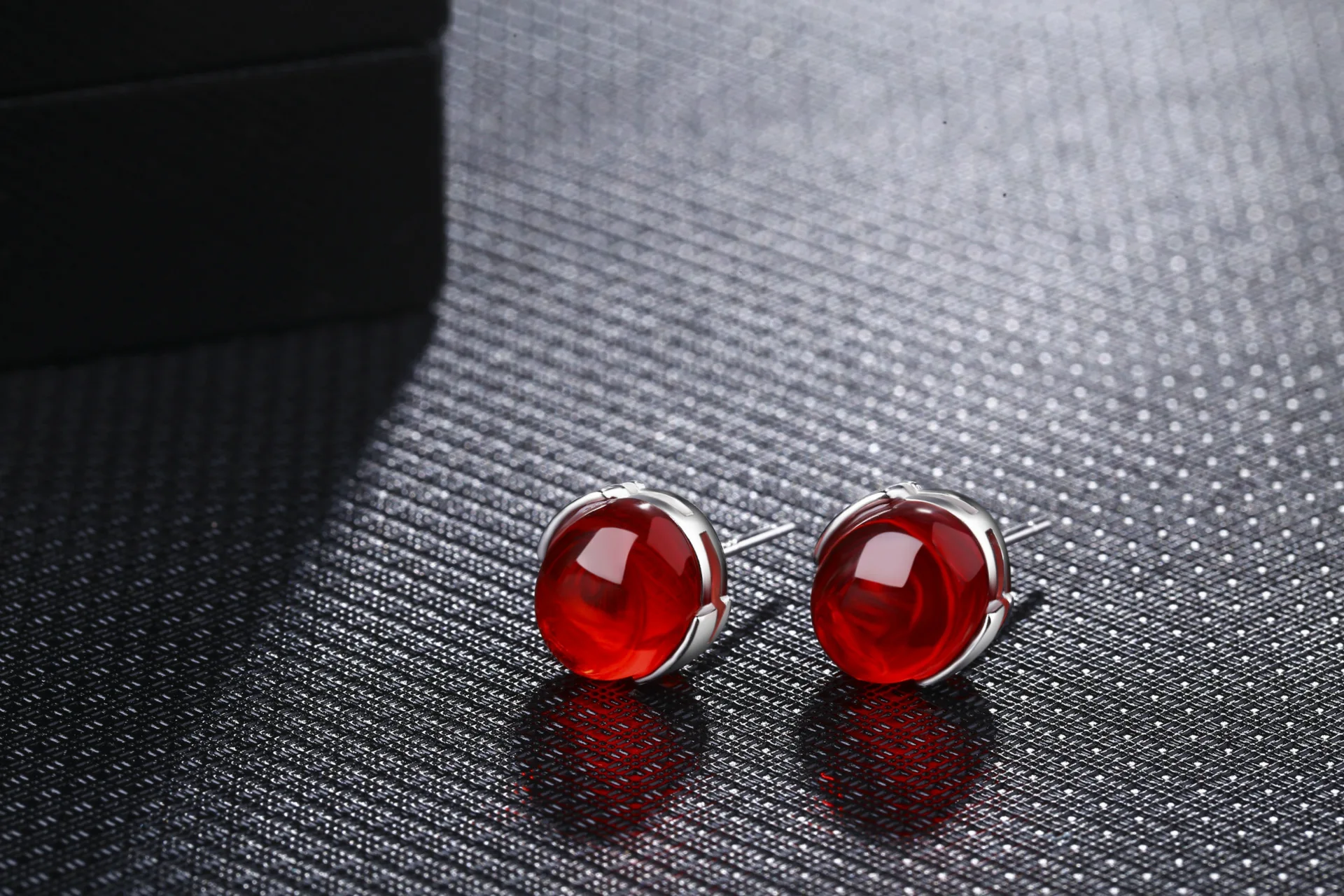Bague Ringen, этнические серьги-гвоздики, модное ювелирное изделие для женщин, 925 пробы, серебряные, красные, зеленые серьги с драгоценным камнем, вечерние, свадебный подарок