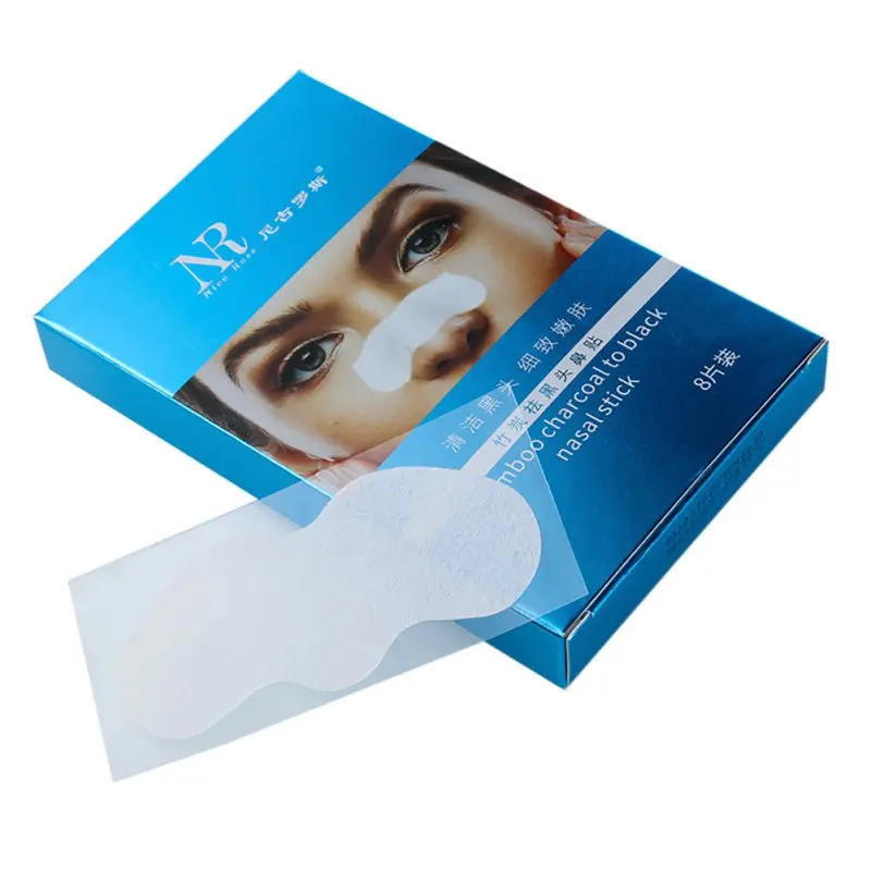 8 шт./компл. Бамбуковый Уголь Нос Маска для удаления угрей акне уменьшить поры