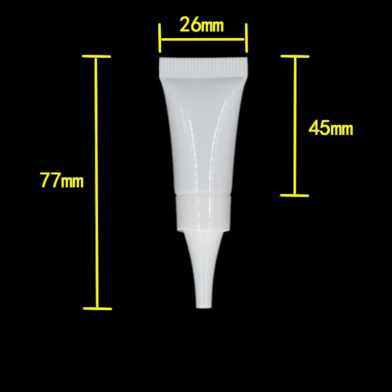 3ML 3G Cosmetic Soft Tube Empty White Skin Care Essence Eye Cream Refillable Makeup Packaging Plastic Squeeze Bottle | Красота и
