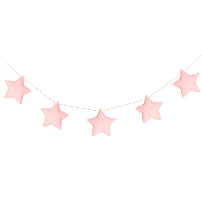 Pink 5 шт./компл. Star подвесная Гирлянда Вымпел Nordic Стиль украшение для детской комнаты, баннеры для подарок для девочек орнамент ремесла реквизит для фотосессии - Цвет: Pink