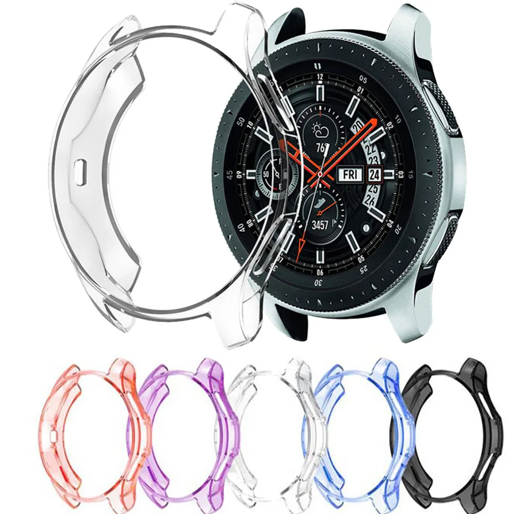 Чехол из ТПУ для Samsung Galaxy Watch 42 мм прозрачный силиконовый защитный чехол