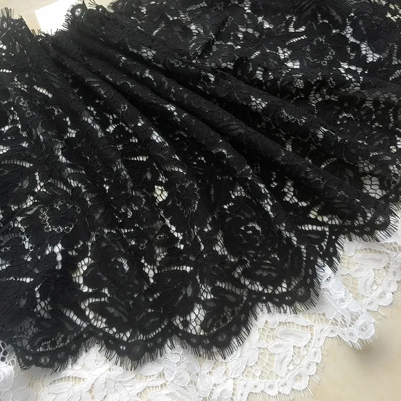 45cm width High-grade garments lace fabric mesh eyelashes positioning flower choth wholesale | Дом и сад