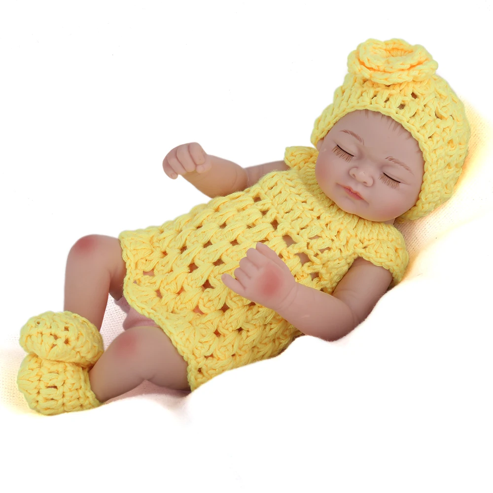 NPKDOLL Reborn Baby Dolls продажа силиконовая Реалистичная мини кукла 25 см с полным корпусом