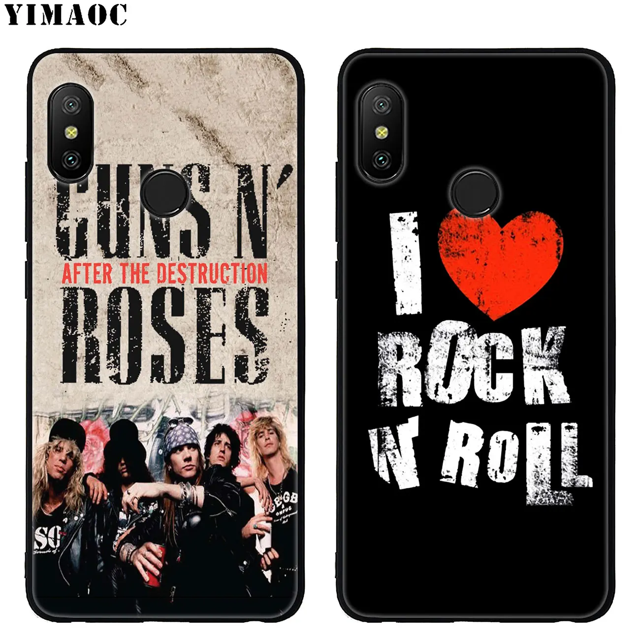 Мягкий силиконовый чехол YIMAOC GUNS N'ROSES Axl для Xiaomi Redmi K30 K20 Note 8 8T 7 5 6 Pro Mi с черным