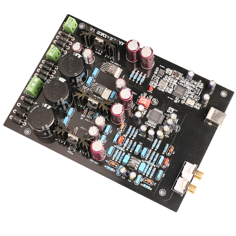 K.GUSS XMOS U8 + AK4495SEQ AD827 LT1963 USB ЦАП Декодер плата поддержка 32 бит 768K Плата усилителя