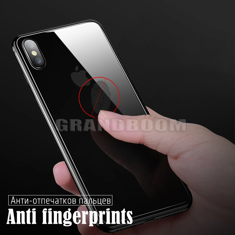 10 шт против царапин Закаленное стекло твердость 9H для iPhone 11 Pro Max XS XR X 8 7 6 6S Plus прозрачная защита тонкий задний экран защитная пленка