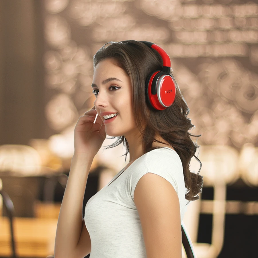 FUGN Bluetooth стерео беспроводные наушники Bluetooth 4,2 гарнитура складная конструкция встроенный микрофон Handfree MP3 плеер