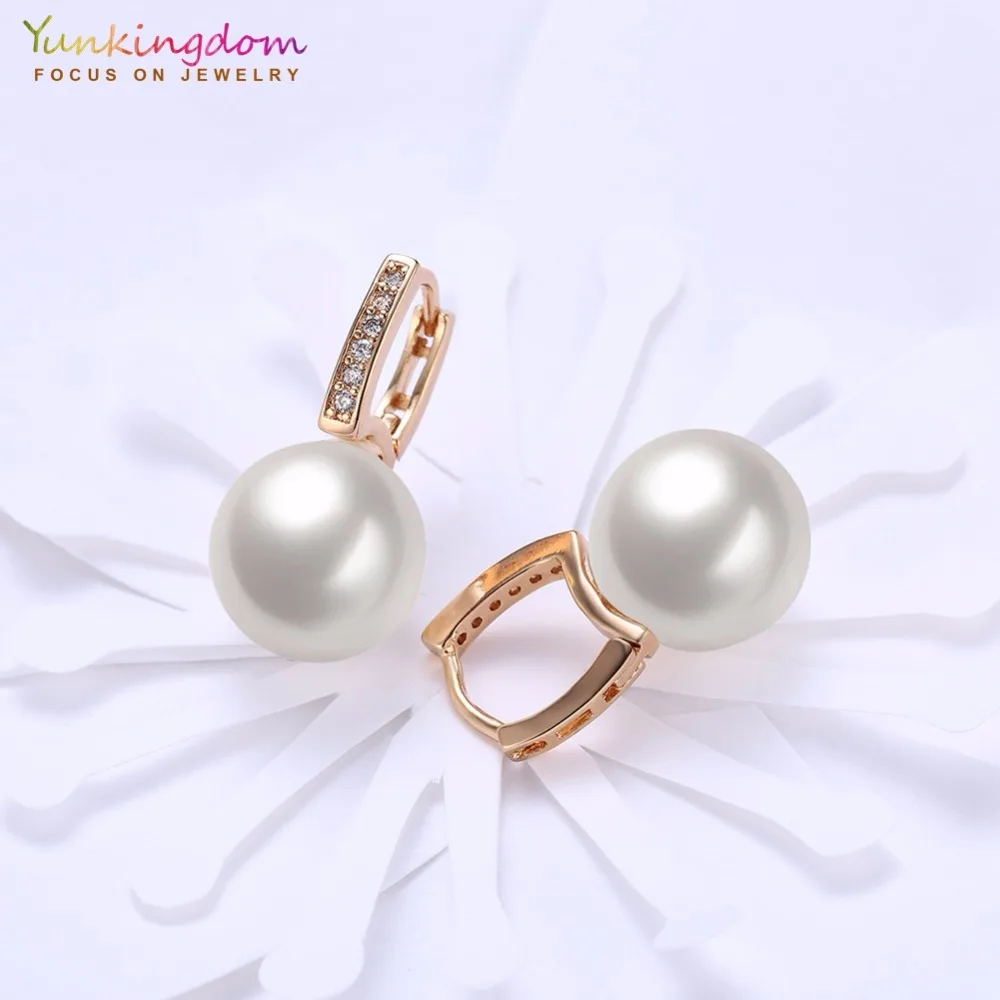 

Yunkingdom Elegant Wedding Hoop Earrings for Women Fashion Party Earring 2017 New Arrivals