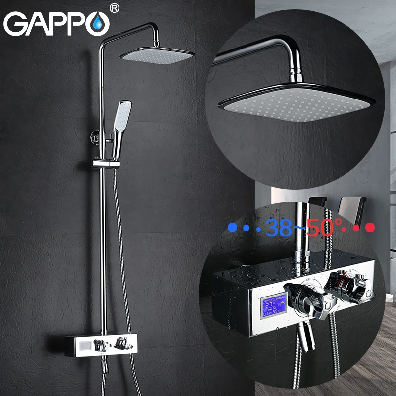 GAPPO настенный смеситель для ванной комнаты с ЖК дисплеем и цифровым ванны