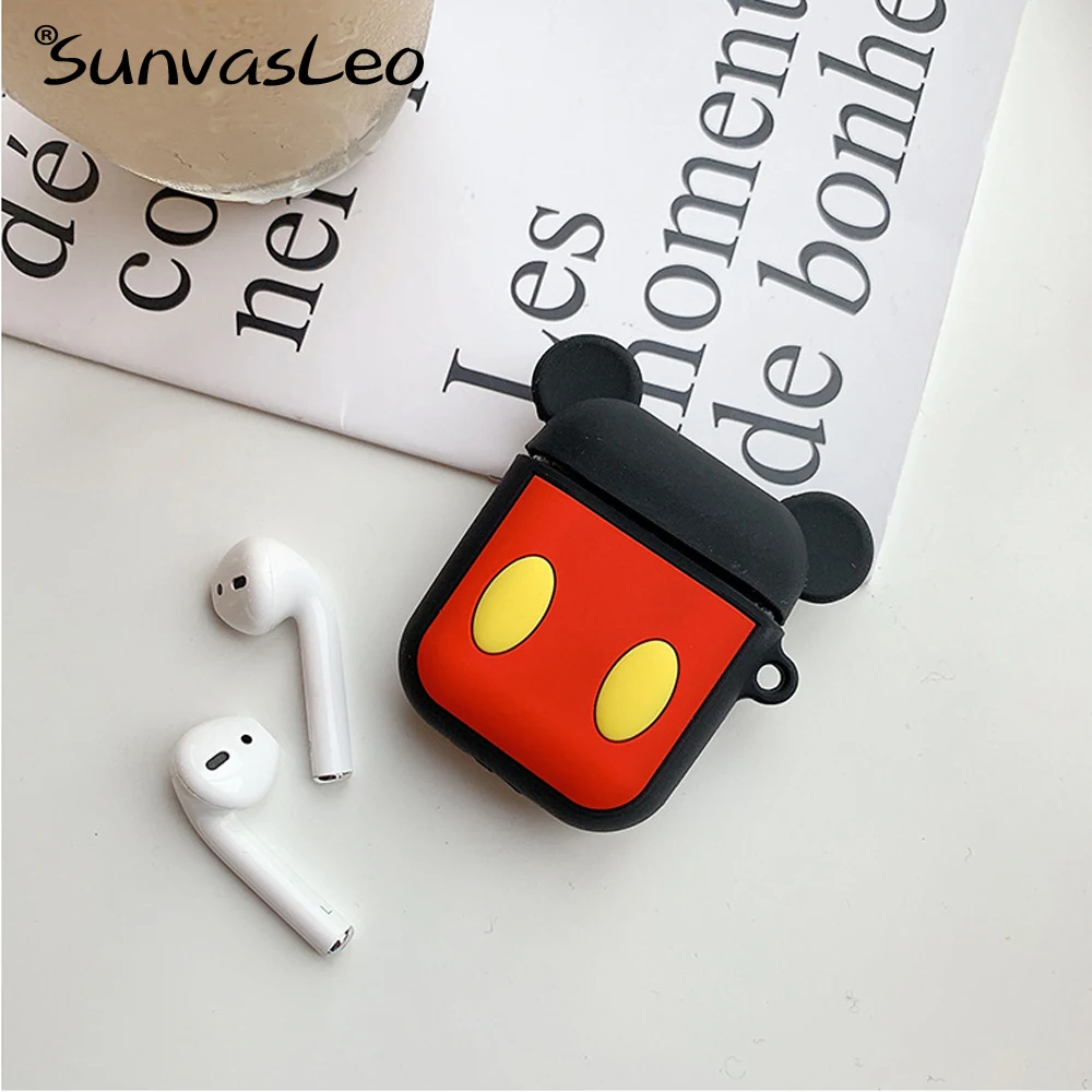 Для Apple AirPods силиконовый чехол для зарядки наушников s 3D мультфильм беспроводной Bluetooth чехол для наушников Защитный чехол для AirPods