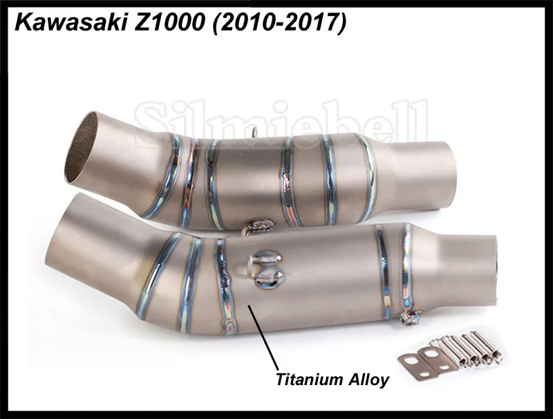 Akrapovic выхлопной мотоцикл для Kawasaki Z1000 Z1000SX 2010 до 2019 настоящий титановый сплав