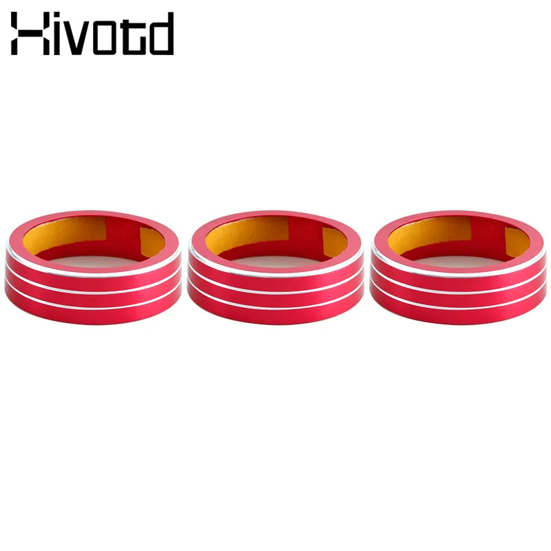 For Skoda Kodiaq Accessories Air Conditioning AC Knob Cover Metal Control Switch Button Interior Decoration Anti-Friction Prats |