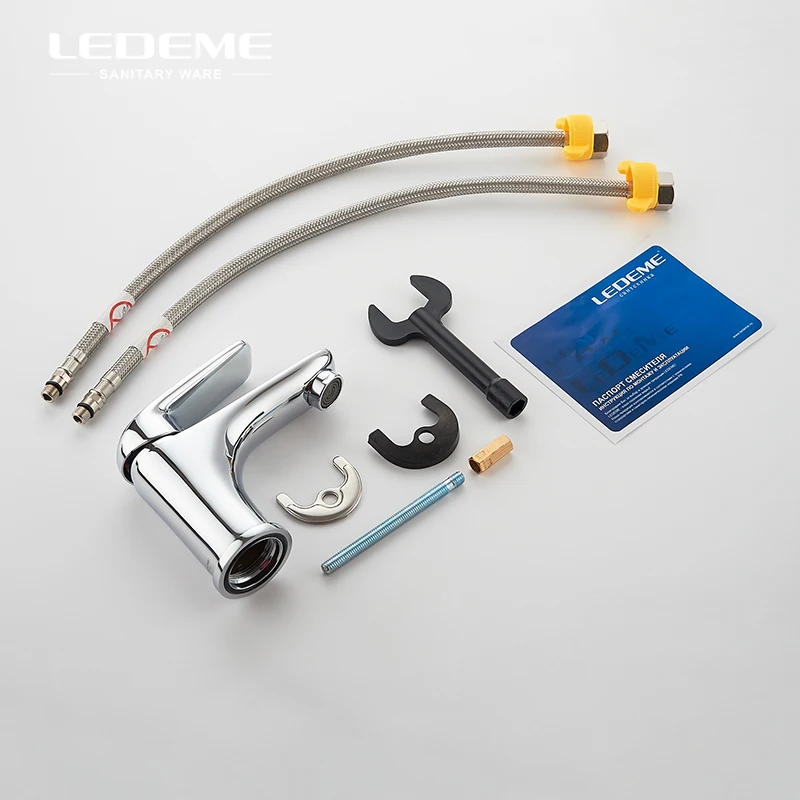 LEDEME кран для раковины ванной комнаты с одной ручкой туалета горячей и холодной