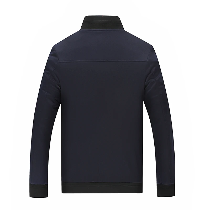 Мужская тонкая куртка-бомбер с буквенным принтом однотонная ветровка на молнии