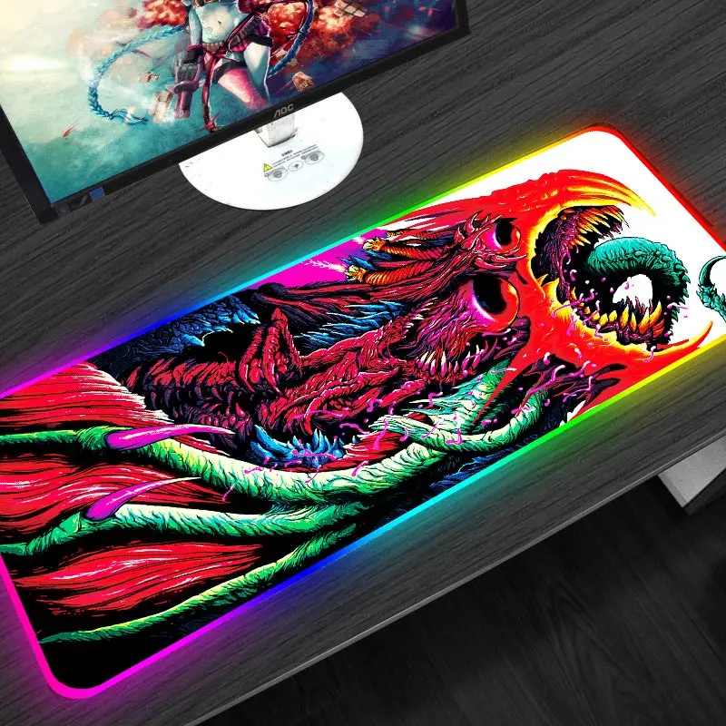 SOVAWIN 80x30 XL Gaming Mouse Pad CS GO Hyper Beast Large Mousepad Anime Waterproof Foldable Anti-slip Silicone for Computer | Компьютеры