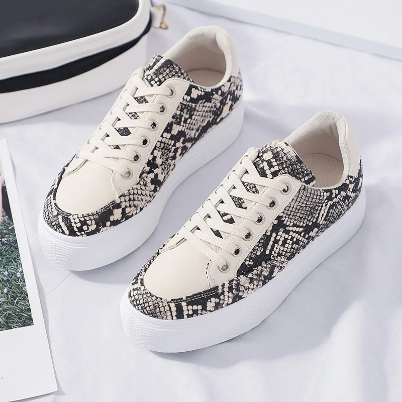 MCCKLE Autumn Shoes Women Casual Platform Flats Vulcanized Lace Up Female Sneakers Fashion White Shoes Ladies Leisure Footwear