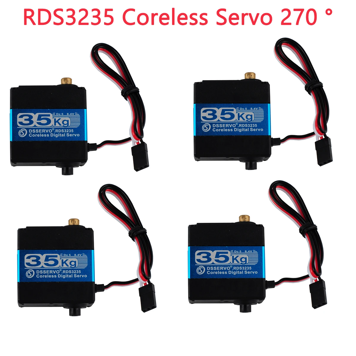 Бессердечный цифровой сервопривод RDS3235 4 шт. 35 кг металлический крутящий момент