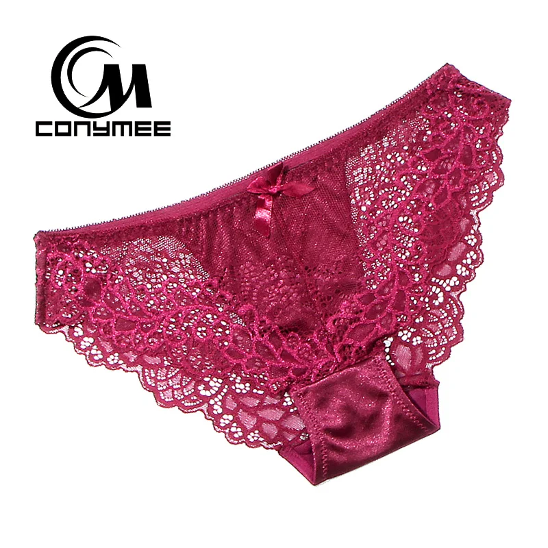 [Conymee] Sexy Нижнее Бельё для девочек Для женщин Трусики Кружево прозрачный дамы