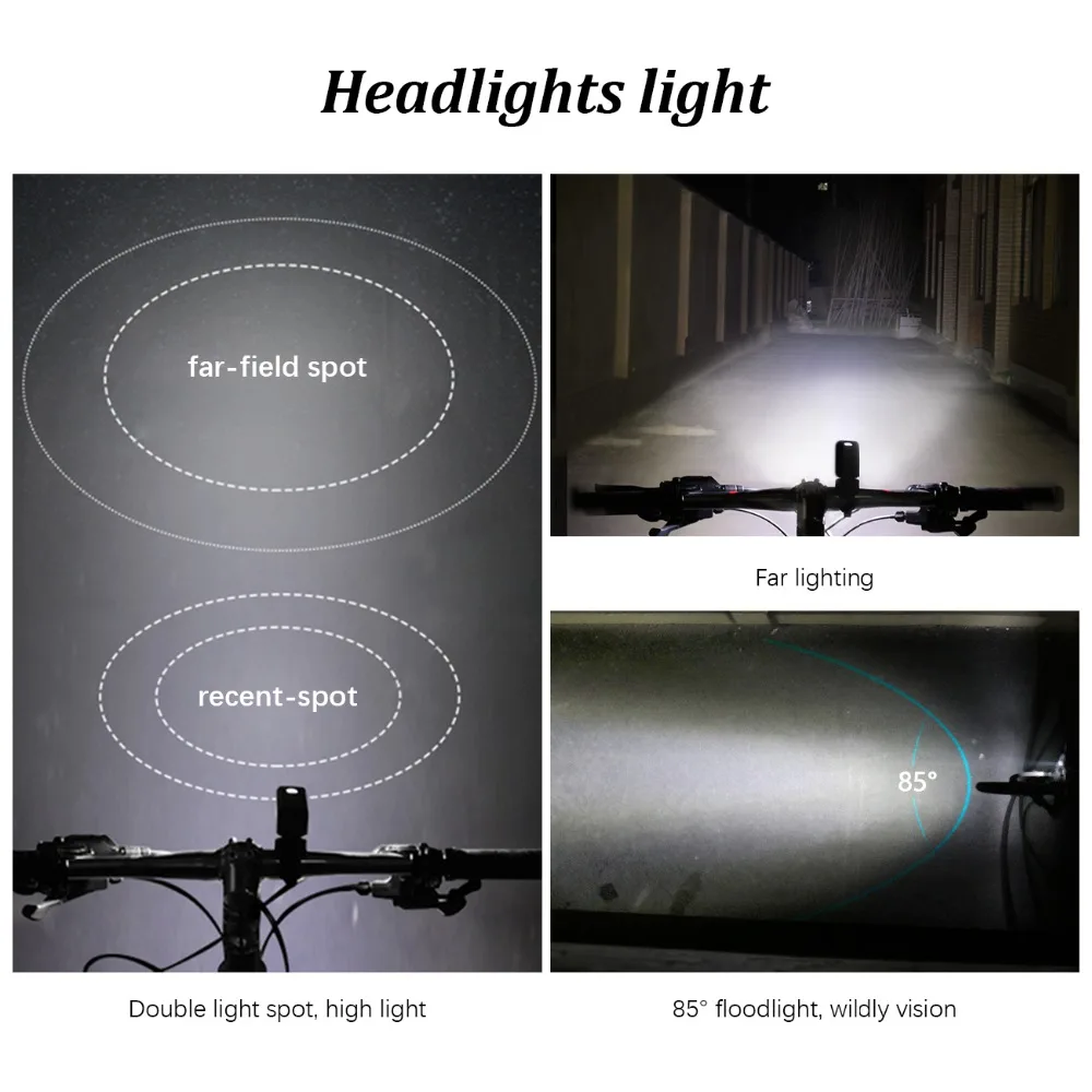 Колеса до USB Перезаряжаемые велосипед Руль управления для мотоциклов Велоспорт