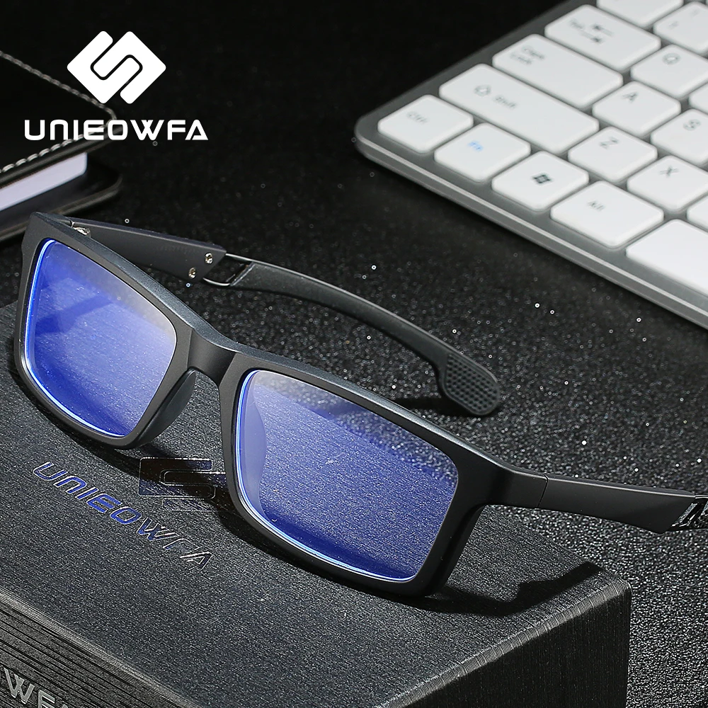 UNIEOWFA TR90 спортивные очки оправа для мужчин Прозрачная Оптическая близорукости по
