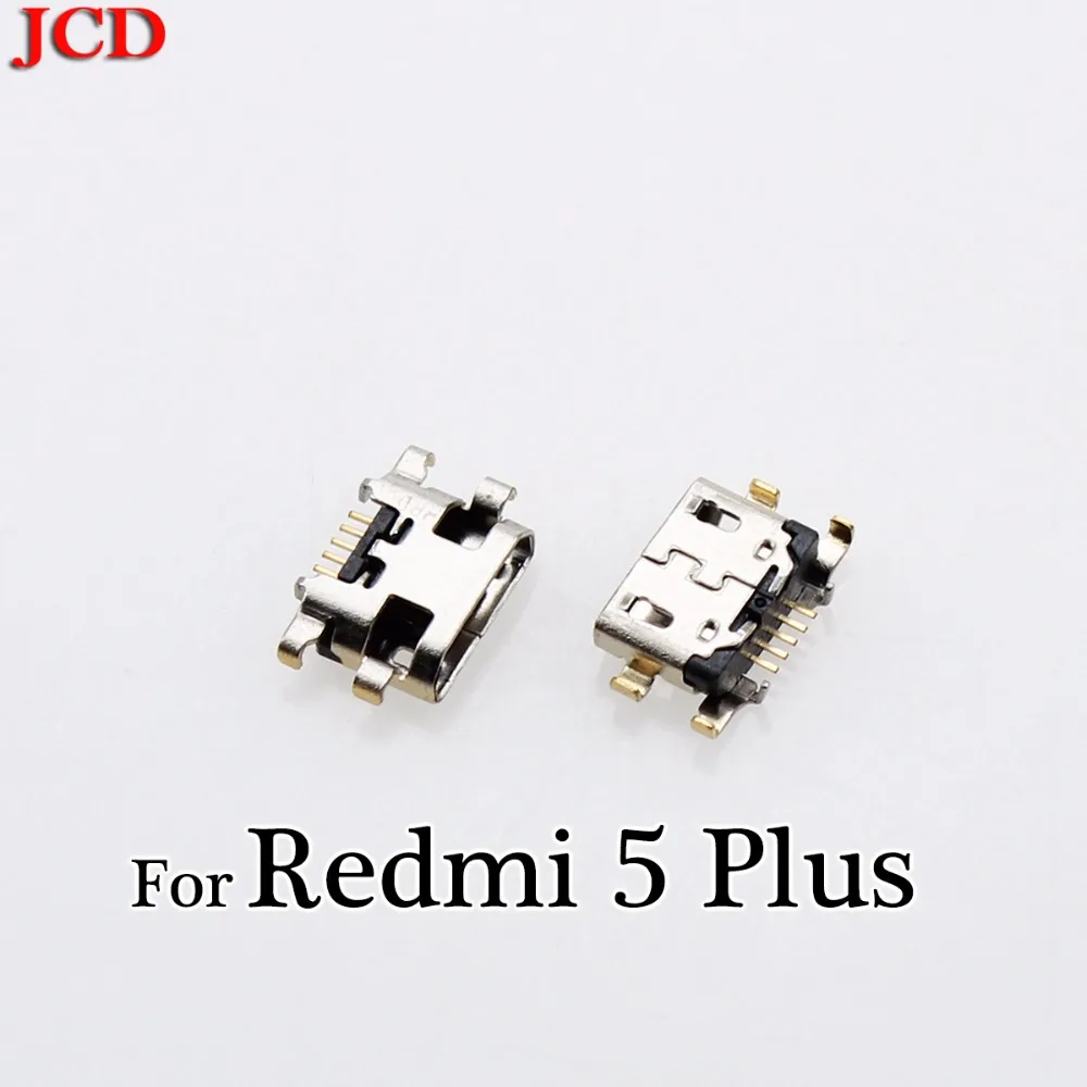 JCD Micro USB разъем 5pin для зарядки Xiaomi Redmi 3s 4A 4X 5 5A plus 6 порт Зарядка данных