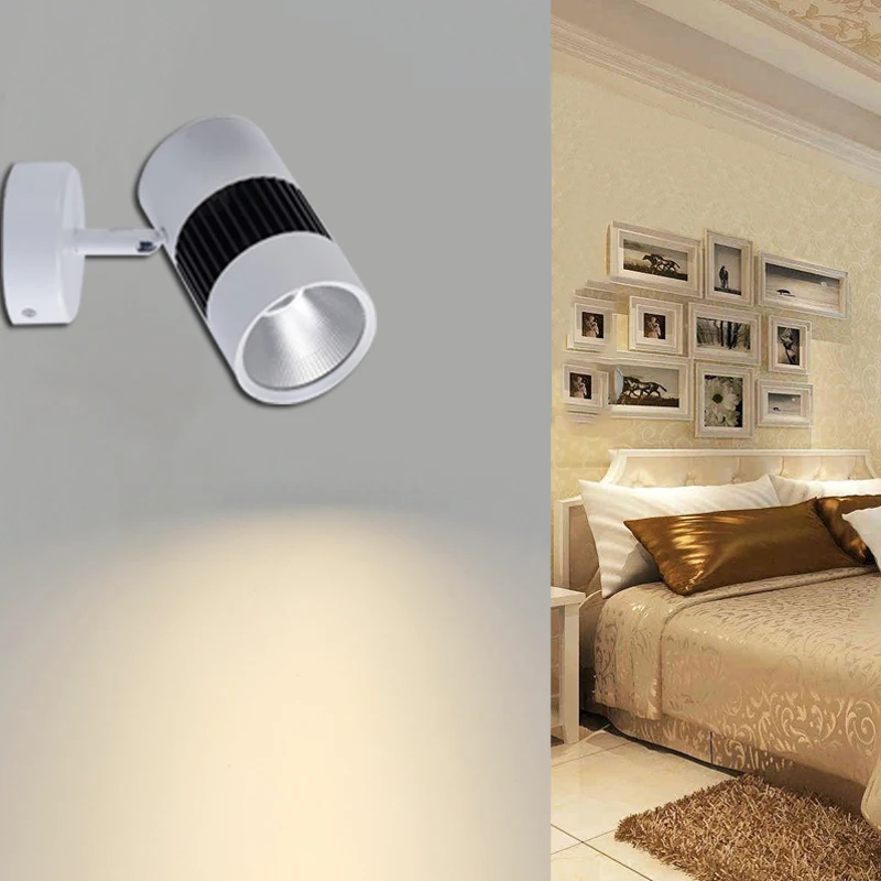 Светодиодные Настенные светильники 3W5W7W12W15W24W AC90 260V белые потолочные для спальни