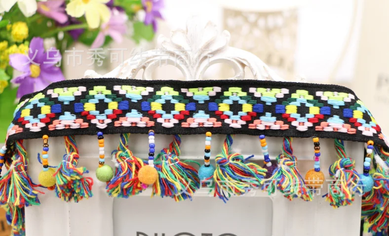 5 ярдов/партия ручные бусины для волос|tassel fringe|fringe tasselbeaded tassel fringe |