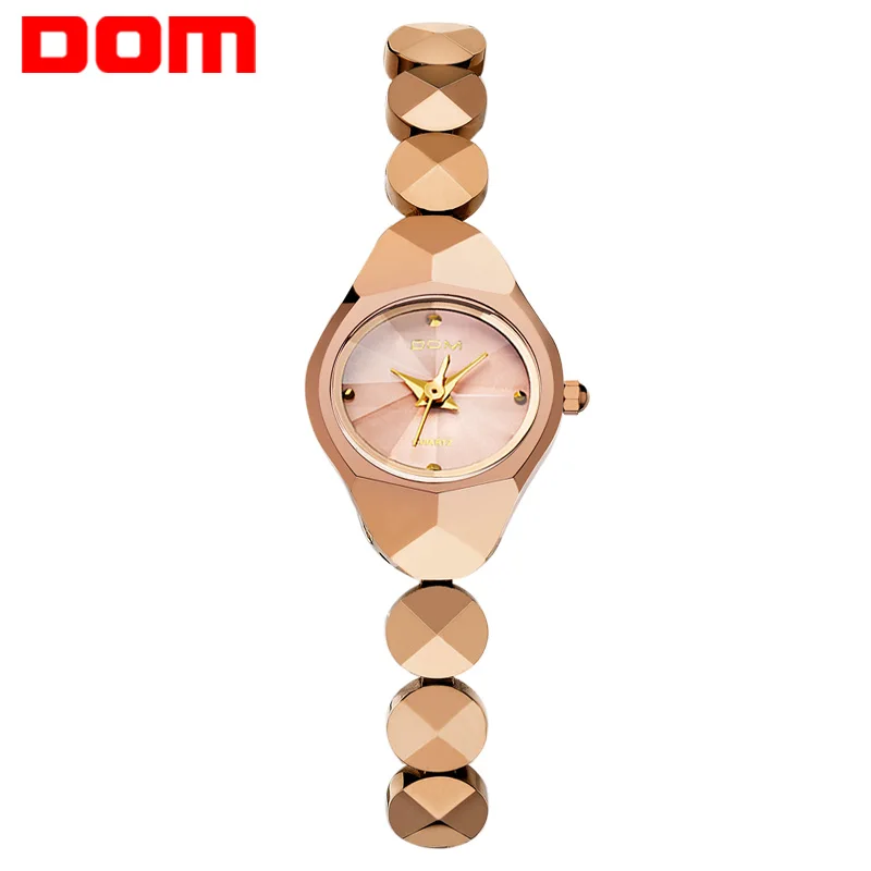 DOM женские часы люксовый бренд водонепроницаемые кварцевые наручные