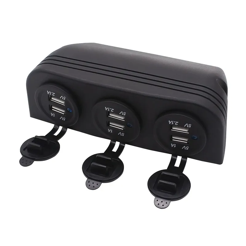 Универсальный Тип палатки автомобиля Лодка RV адаптер несколько usb зарядка 6 Порты