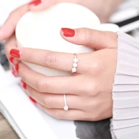 miara l korea contracted single freshwater pearl temperament joint ring female fashion ring with accessories