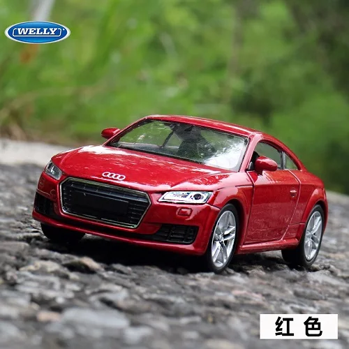 Красный 1:36 для Audi TT игрушечная машинка из сплава модель с функцией оттягивания оригинальная коробка моделирование модель автомобиля игрушка для детей подарок - Цвет: Красный