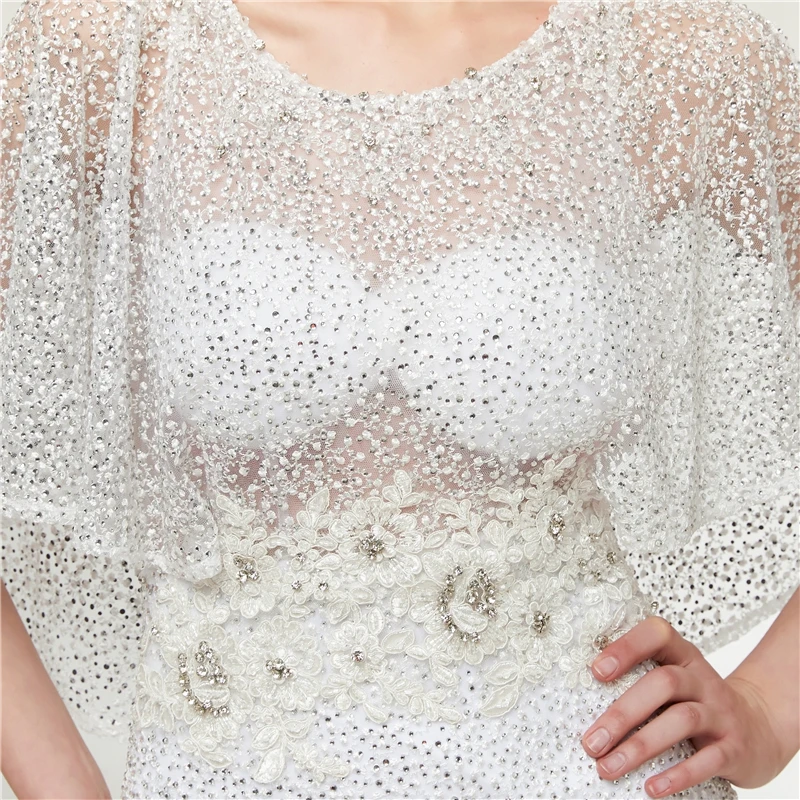 

New Arrival Cap sleeve Mermaid Evening dresses 2021 Evening gowns Lace formal dress elegant robe soiree vestidos largos