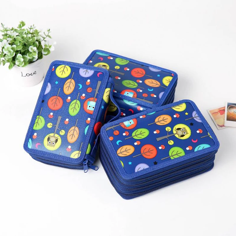 Пенал кошка большой емкости холст корейский школьные принадлежности trousse scolaire stylo estuche escolar kalem kutusu piornik lapices