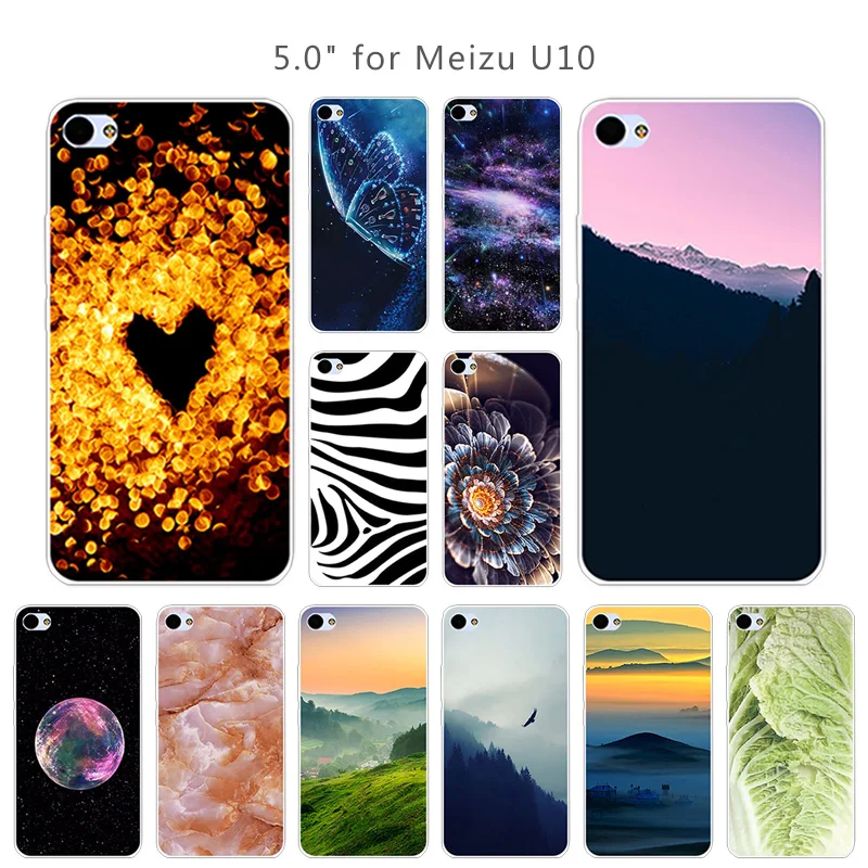 Чехол из ТПУ для Meizu Meilan U10 U 10 прозрачная Мягкая силиконовая задняя крышка чехол