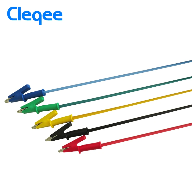 Cleqee P1018A 1 м 4 мм банановый штекер к крокодиловому зажиму тестовый зонд проводной