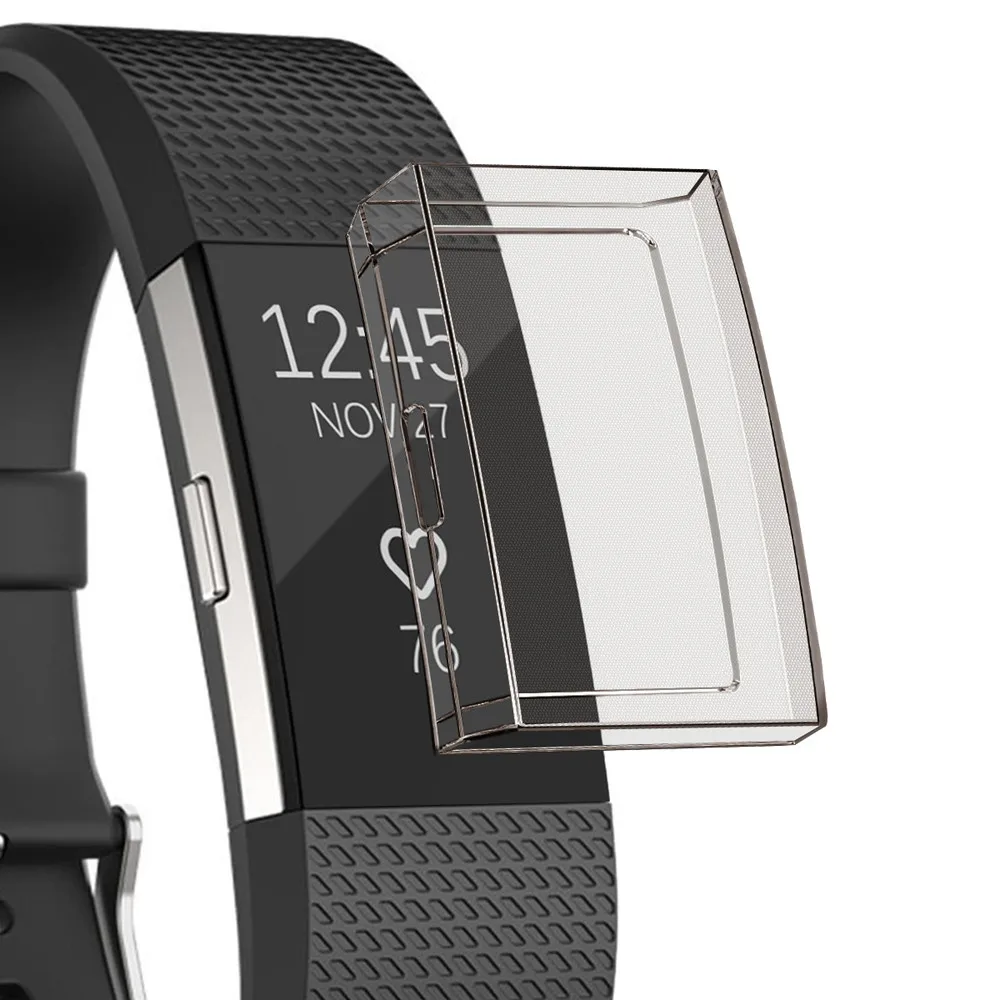 Ультратонкий Мягкий защитный силиконовый чехол из ТПУ для Fitbit Charge 2
