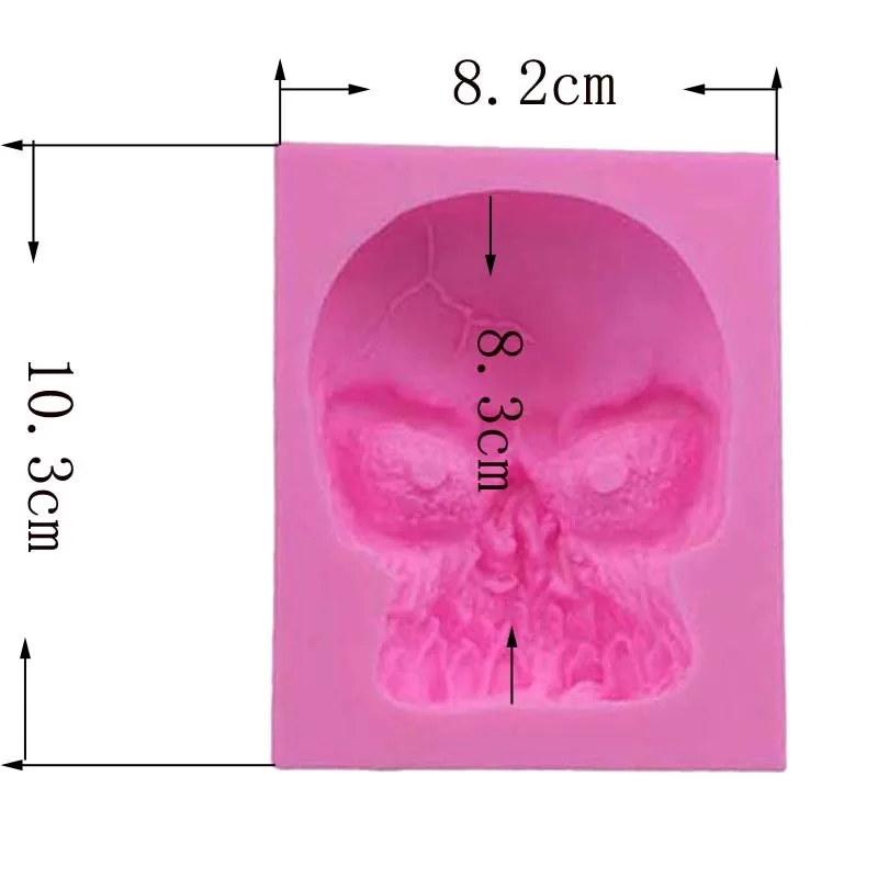 Силиконовая форма в виде черепа для Хэллоуина|bakery tools|dessert decorationsilicone mold halloween |
