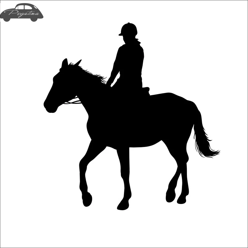 Верховая езда Гонки Наклейка автомобиля наклейка с ковбоем Horserace плакат
