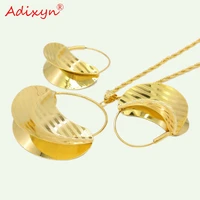 adixyn png bag necklaceearringspendant jewelry set for women gold colorcopper africanethiopian weddingparty gifts n11011