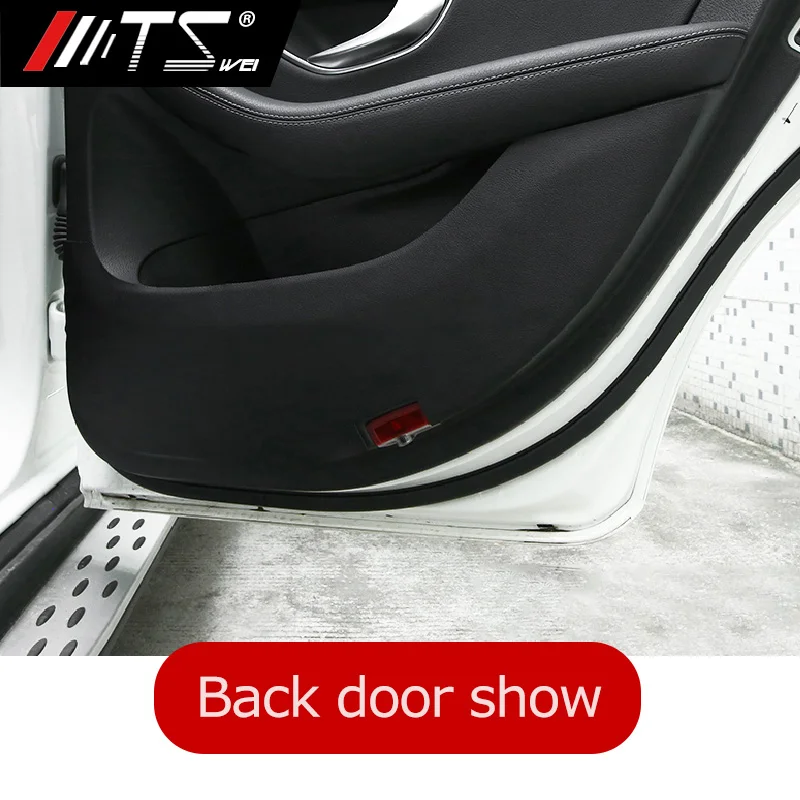Автомобильная дверь антиударная накладка наклейка коврик покрытие кожаная